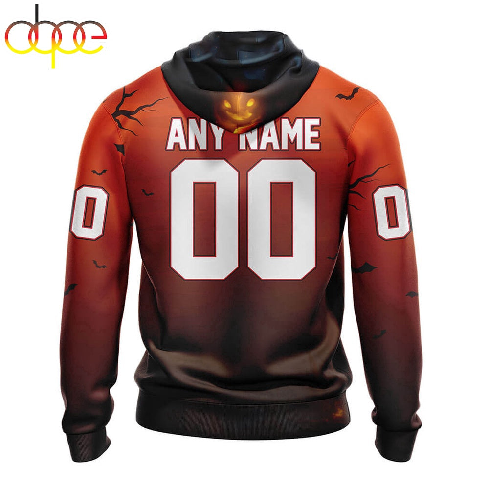 Custom Name And Number Miami Dolphins Special Death Halloween Hoodie
