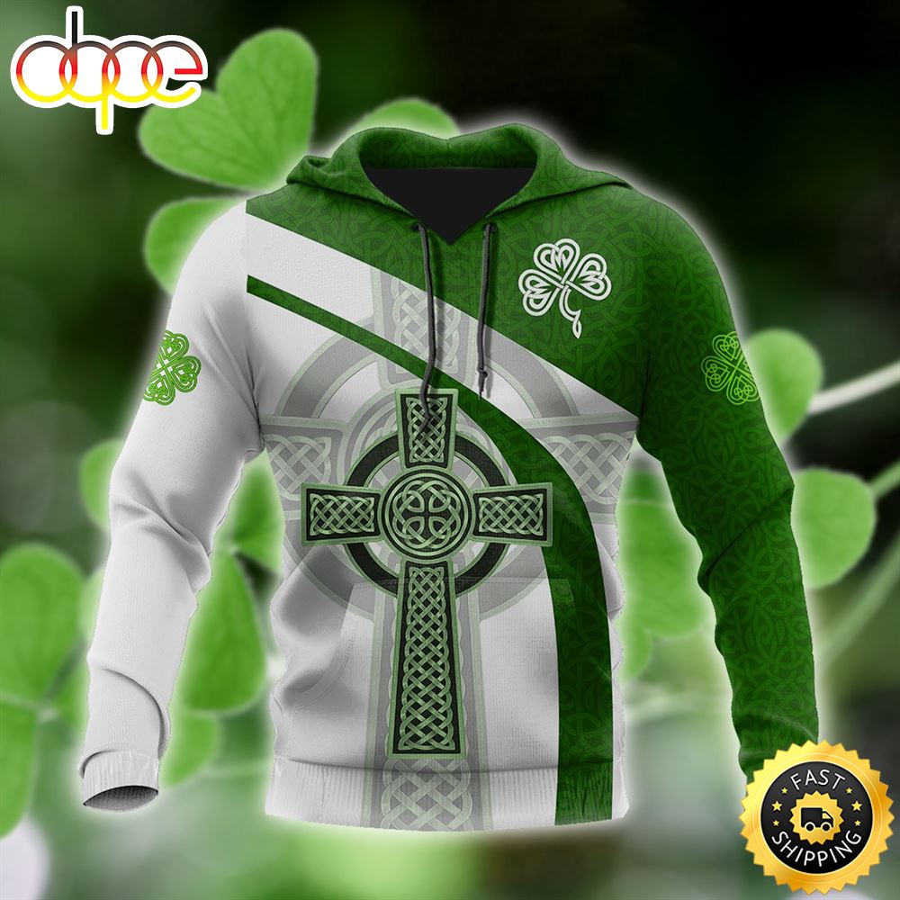 Irish Celtic Knot Cross 3D All Over Print Shirt