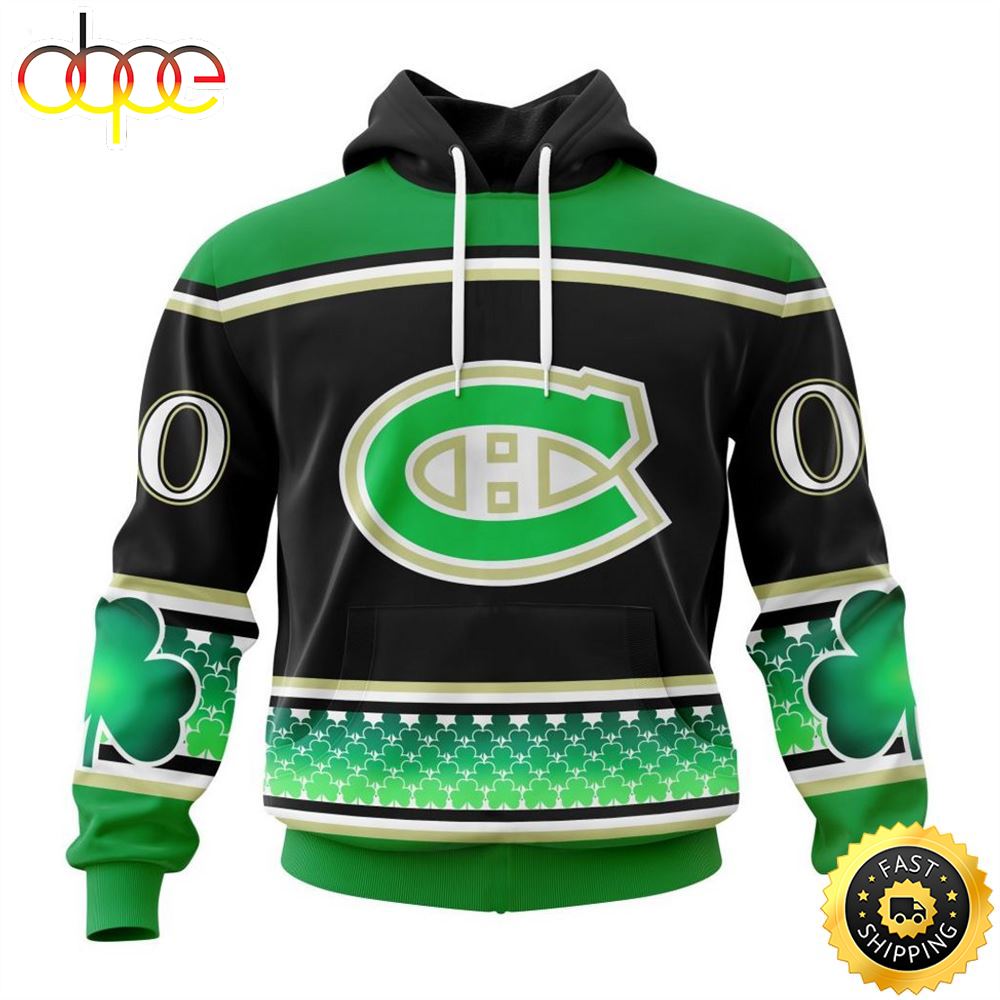 Personalized NHL Montreal Canadiens Specialized Hockey Celebrate St Patrick's Day Hoodie